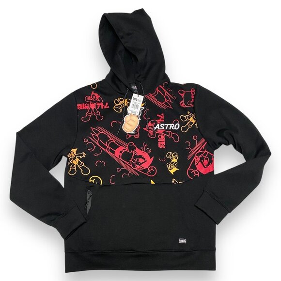 Men's Large Lot 29 Astro Boy Black All Over Print Hoodie Unisex Graphic Design - Picture 1 of 12